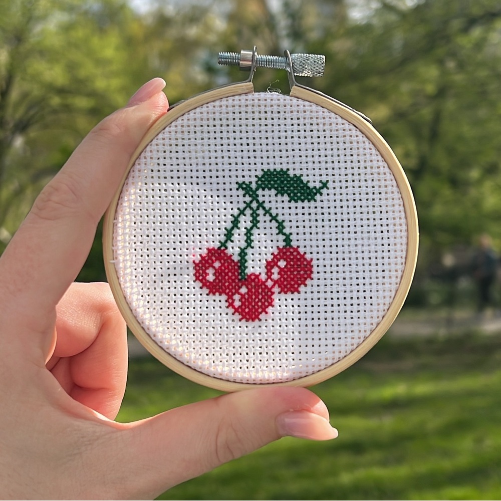 Cherry Cross Stitch🍒